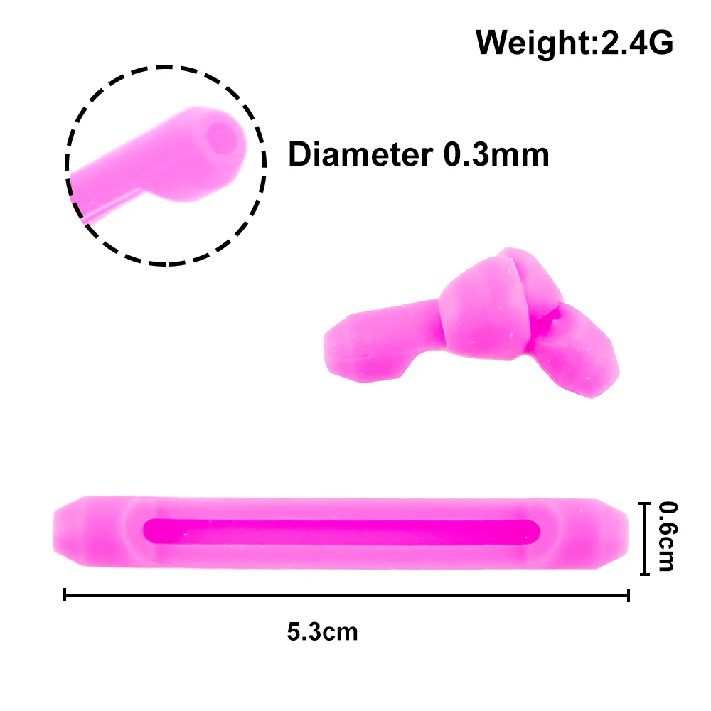 1 Pairs 5.3X0.6CM Colour Glasses Silicone Anti-Tips Sleeve Ear Hook  Sets Leg Safety Retainer For Eyeglass Sunglasses Elastic