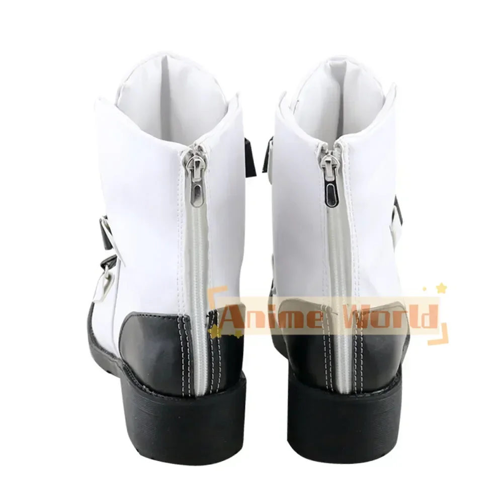Fate Grand Order Fgo Kid Gil White Shoes Cosplay Boots Custom Made Halloween Carnival Party Props