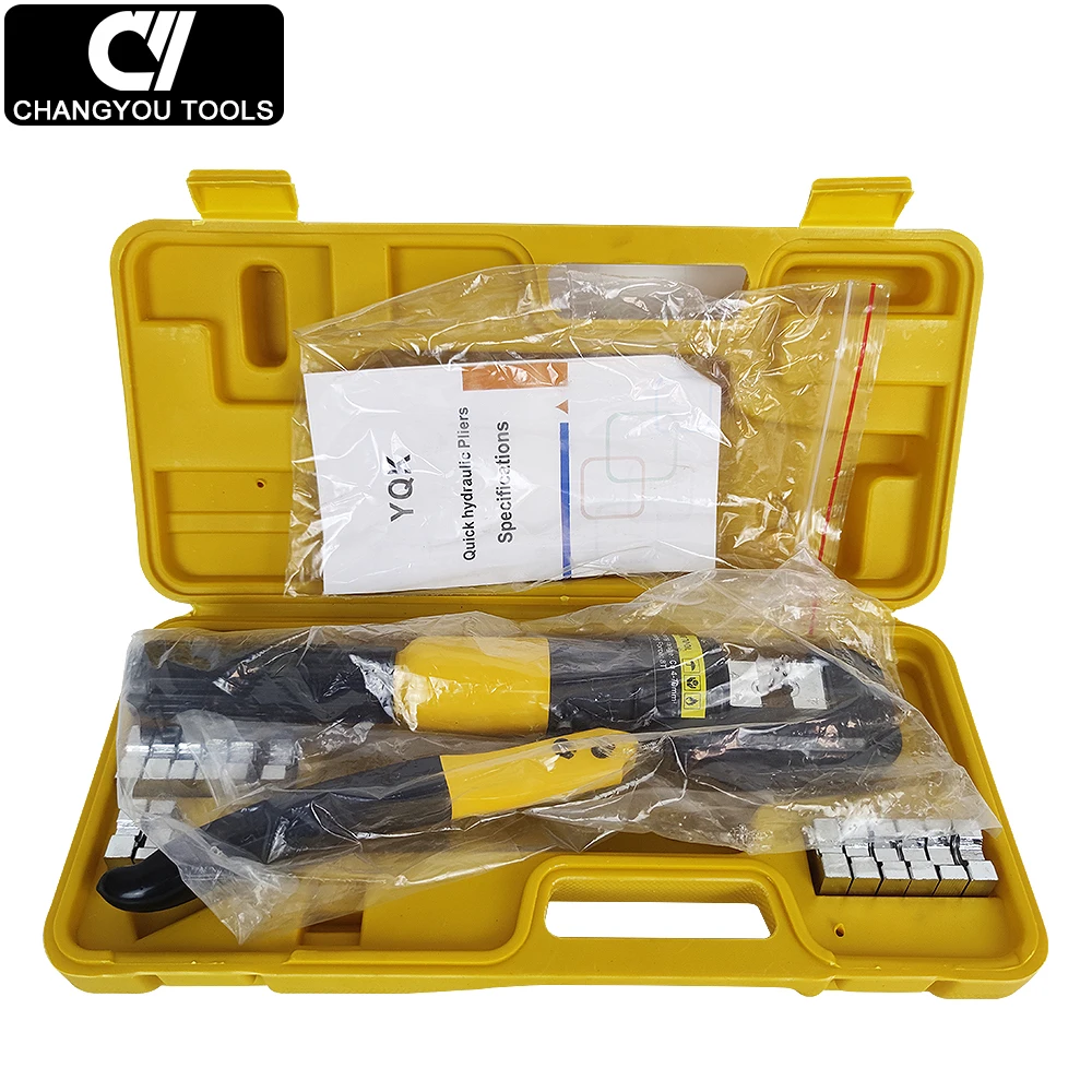 YQK-70 Hand Operated Hydraulic Crimping Tool Range 12 AWG-2/0 AWG for Cable Lugs Hydraulic Crimping Crimper
