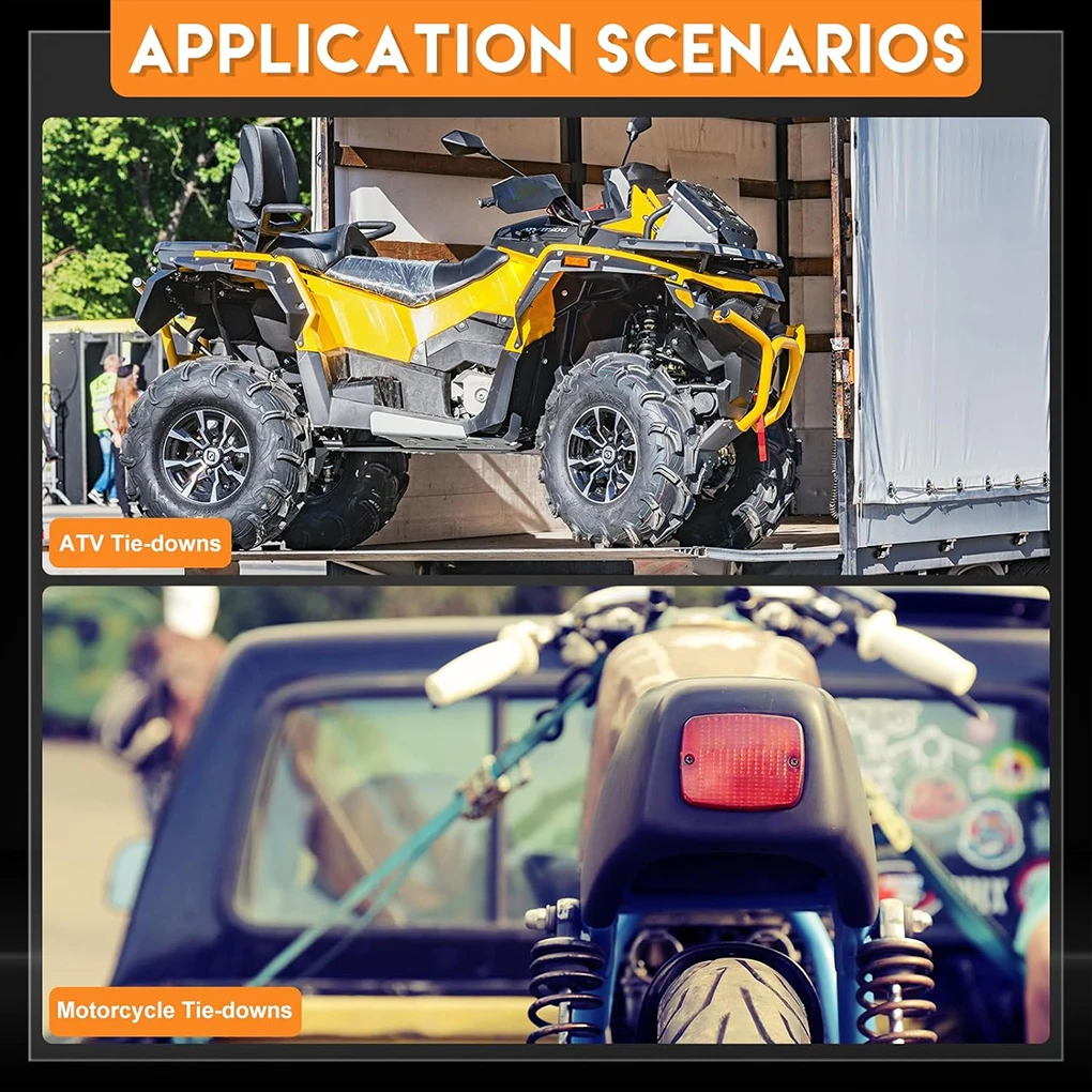 Preto duplo Lug rosca Stu-d para RVs L-Track, conveniente e seguro, 5pcs