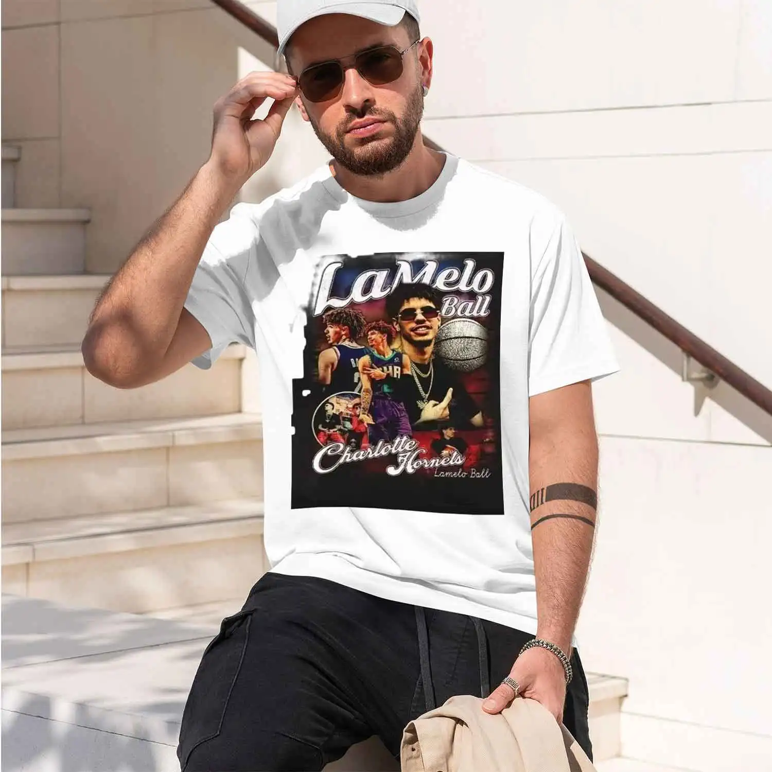 Casual Streetwear Style Men's T-Shirt LaMelo Ball Basketball Theme Summer And Spring Wear Gift For Basketball Fans And Sports En