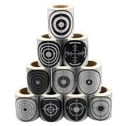 Black and White Ordinary Sticker Targets(Non-color-impact) 3 inch 7.5CM 200 Counts Roll Shooting Hunting Sports Indoor Outdoor