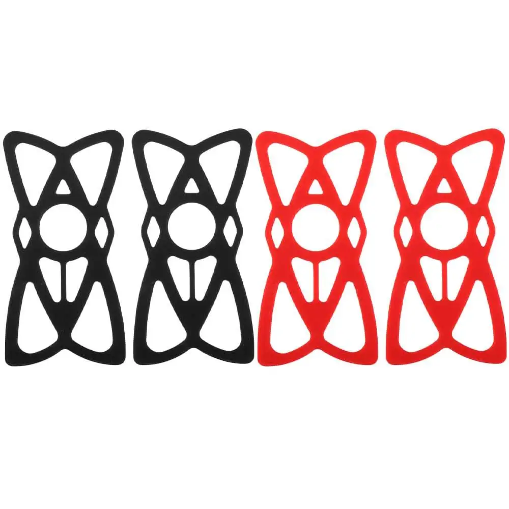 

Black Red Anti-Slip Motorcycle Elastic Silicone Cell Phone Mount Phones Holder Band Bike Phone Holder Handlebar Security Bands