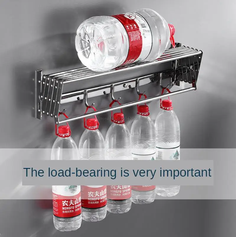 Neue Produkt Edelstahl Bad Handtuch Rack Wc Bad Regal Aktivität Versenkbare Klapp Handtuch Rack Trocknen Rack