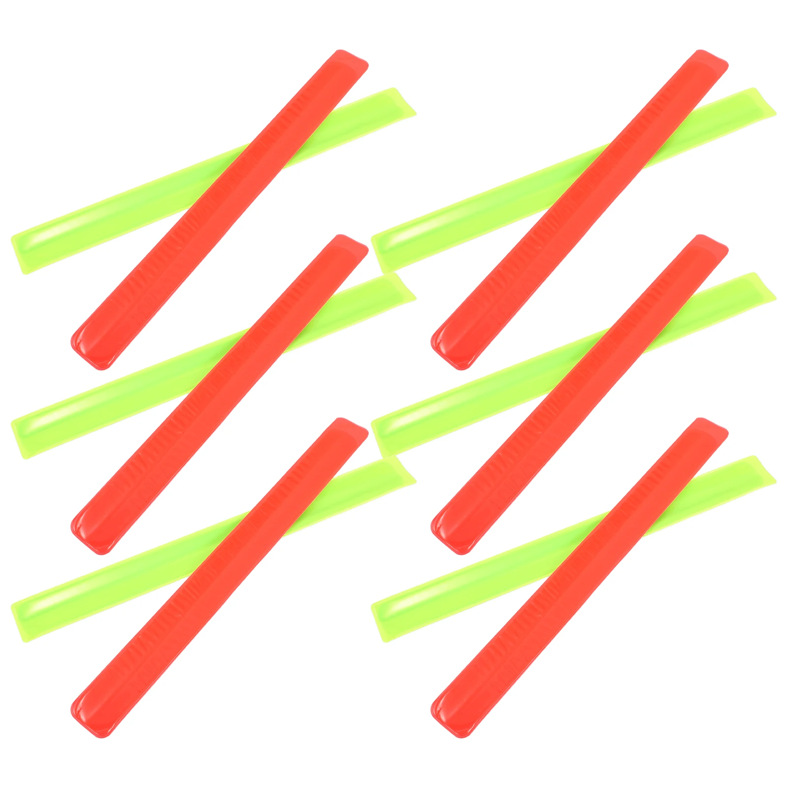 

12pcs Reflective Slap Bracelets High Visibility Safety Bands For Night Running Cycling Hiking Outdoor Activities Adjustable