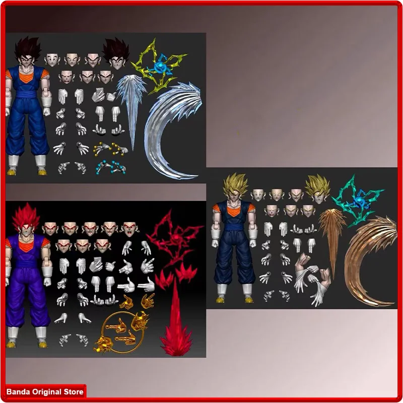 

100% In Stock Original OC Toys Super Saiyan SSJ Vegetto Son Goku Vegeta Son Gohan Trunks SHF Dragon Ball Anime Figures Model
