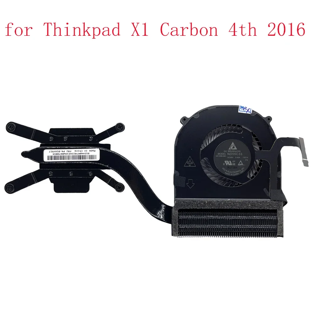 Laptop Cpu Ventilador Dissipador de Calor para Thinkpad x1 Carbon 4th Gen 2023 x1 Yoga Series Substituição