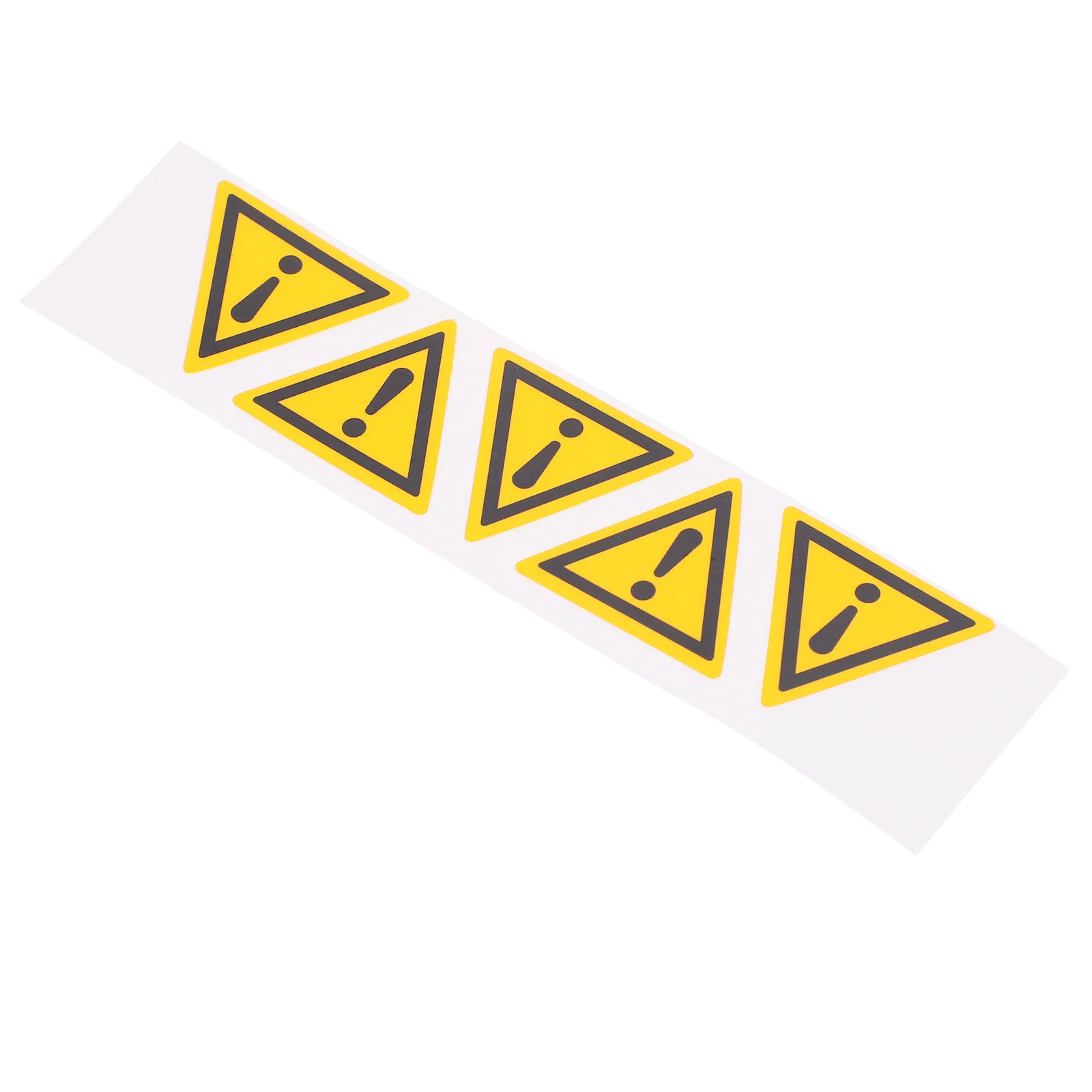 5 Pcs Danger Exclamation Mark Signs Triangle Sticker for Warning Pp Synthetic Paper