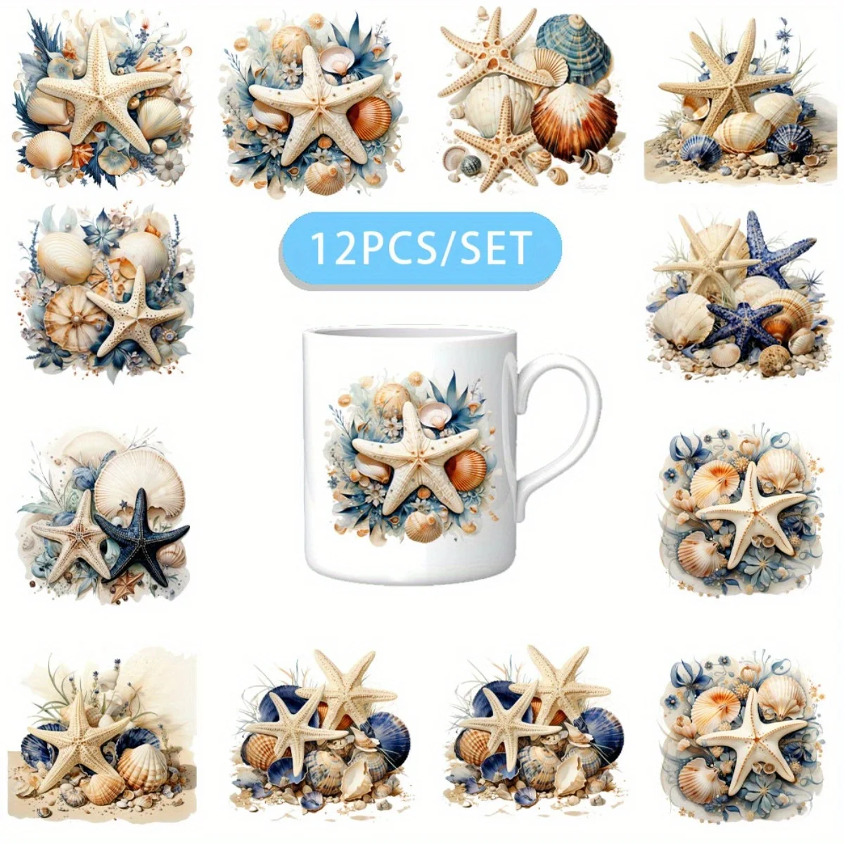 12PCS/SET Beach Sta…