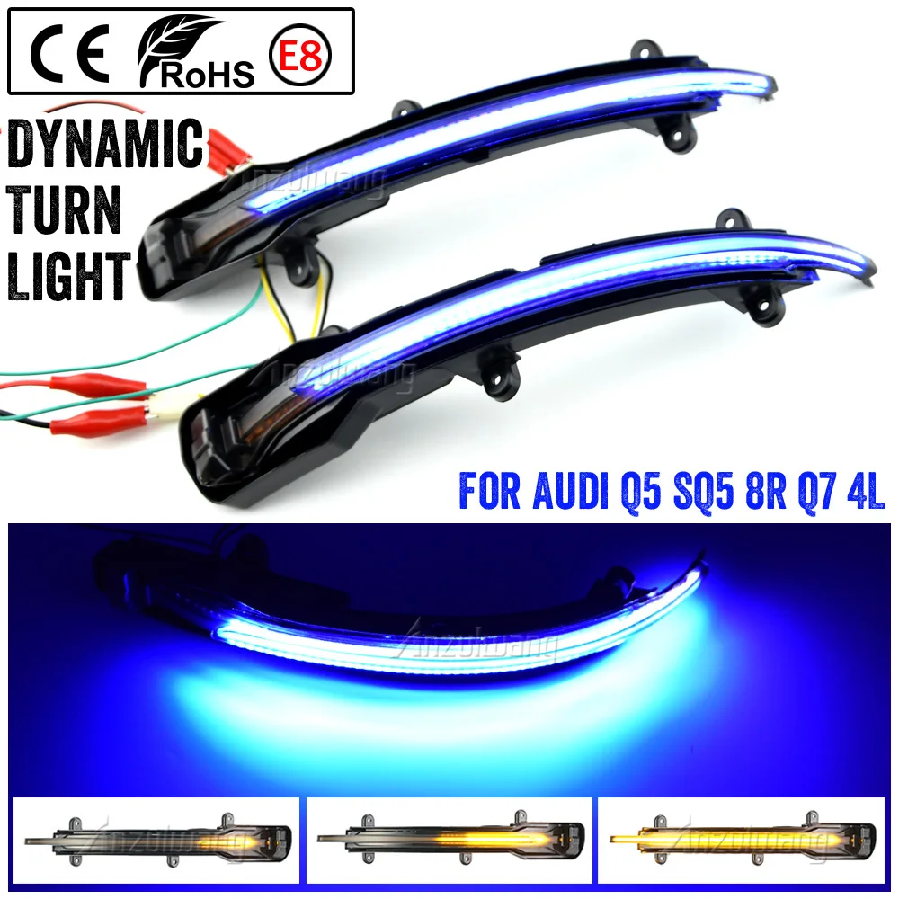 

Dynamic Blinker LED Turn Signal for Audi Q7 Facelift 2010 2011 2012 2013 2014 2015 Side Mirror Lights indicator