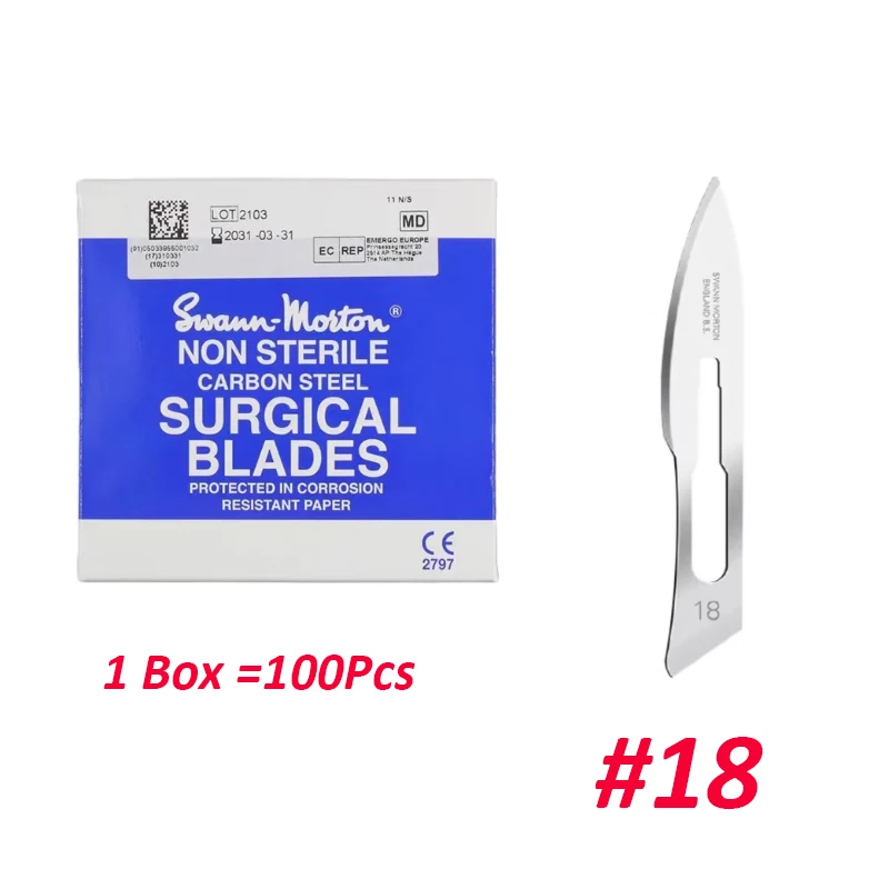 100pcs-swann-morton-carbon-steel-scalpel-surgical-blade-15c-11-15-11p-10-20-10a-12-21-22-23-18-24-25-26-25a-12d-repair-cut-tools