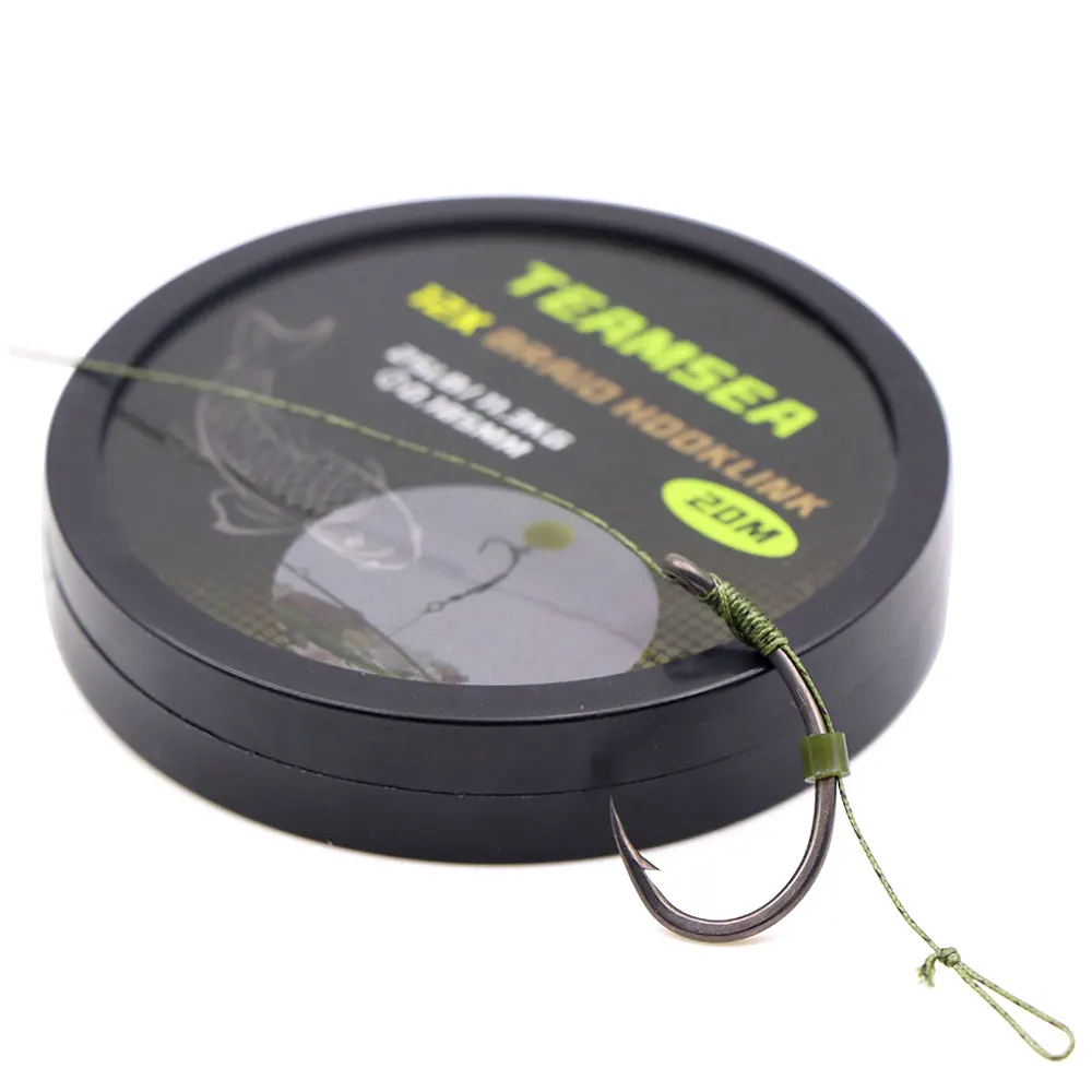 20m Carp Fishing Line Soft Hooklink Uncoated Carp Hooklink Braid Line for Hair Rig 15IB 25IB 35IB Carp Coarse Fishing Tackle