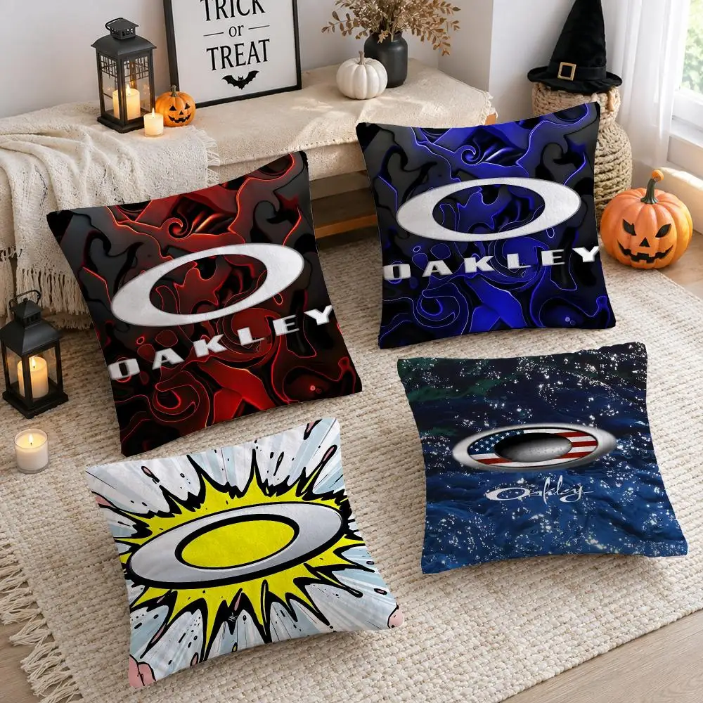 Decorative Trendy Brands O-oakley Cushion Cover Plush Decorative Pillow Case With Hidden Zipper Cutecore Room Decor For Home