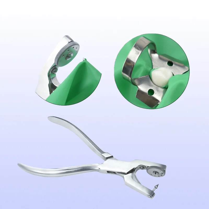Kit Teeth Care Dental Dam Perforator Dentistry Dam Hole Puncher Pliers For Dentist Rubber Dam Puncher Lab Orthodontic Tools