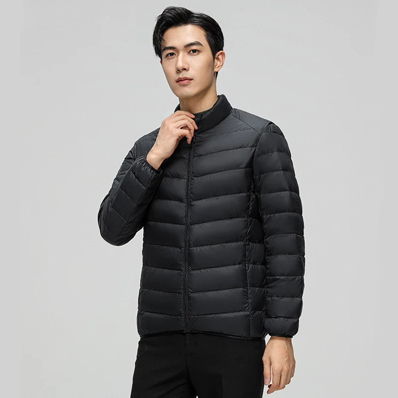 Shascullfites Melody Winter Down Jacket Men's Fashion Warm Slim Coat Down Jacket Men's Coat Short Down Jacket