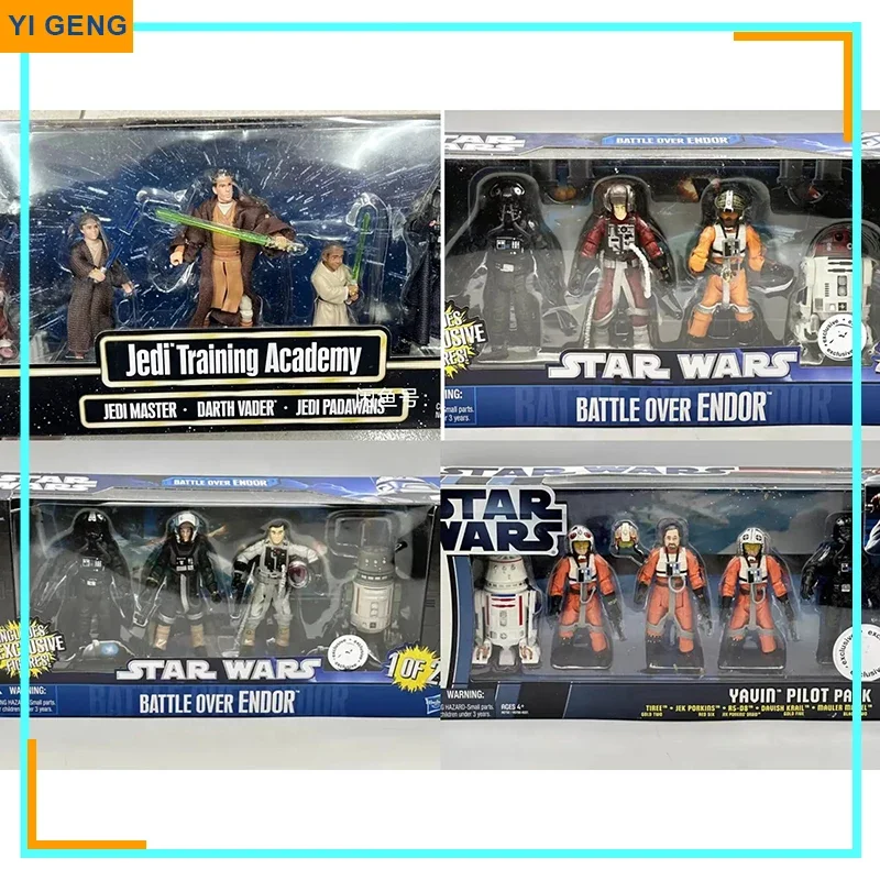 

In Stock Star Wars Battle Over Endor Yavin Pilot Jedi Training Academy Action Figure 3.75 Inch Anime Figures Model Doll Toy Gift