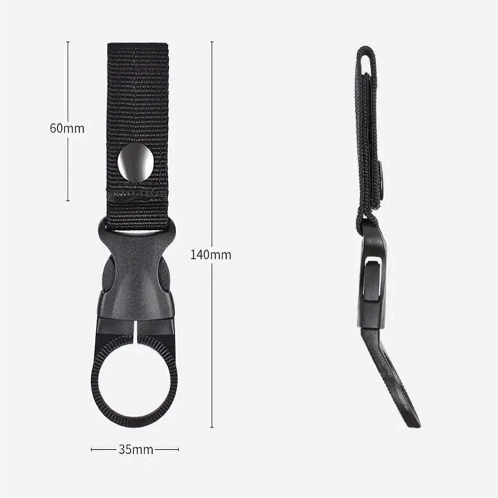 Hängende Wasserflasche Schnalle Clip Taktische tragbare Mineralflasche Ringhalter Molle Gurtband Schnallen für Outdoor Camping Wandern – Detail 1