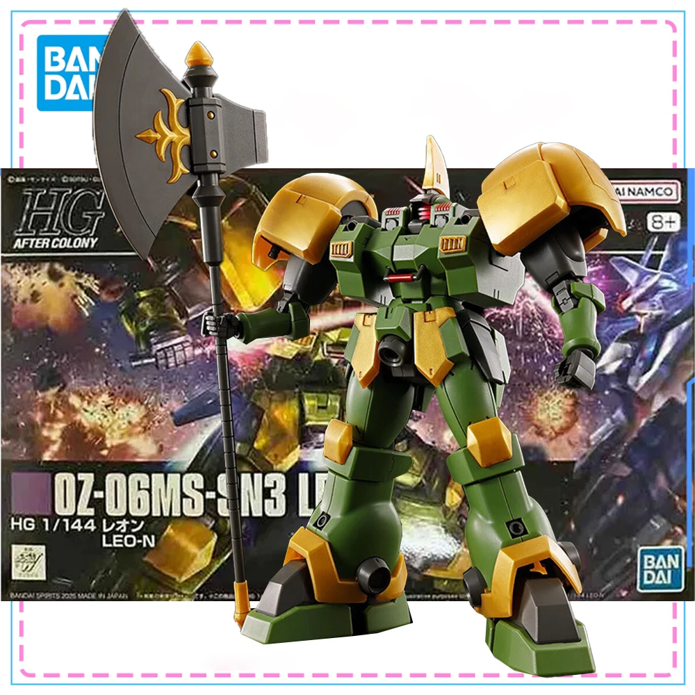 

Bandai HGAC 1/144 Leo N PB Gunpla Genuine Gundam Model Kit Action Figures Collection Assembly Model Boys Toys Christmas Gifts