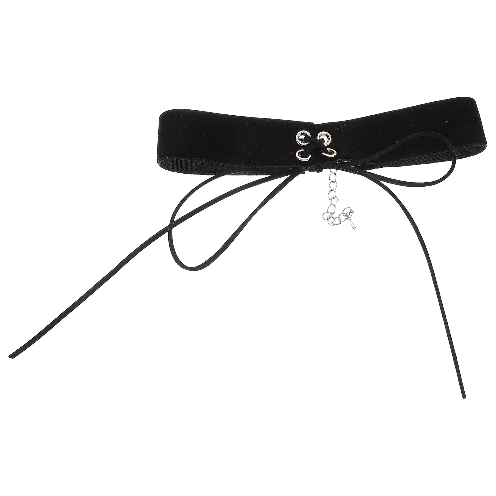 

Strap Necklace Bow Choker Tie for Events Zinc Alloy Bowknot Jewelry