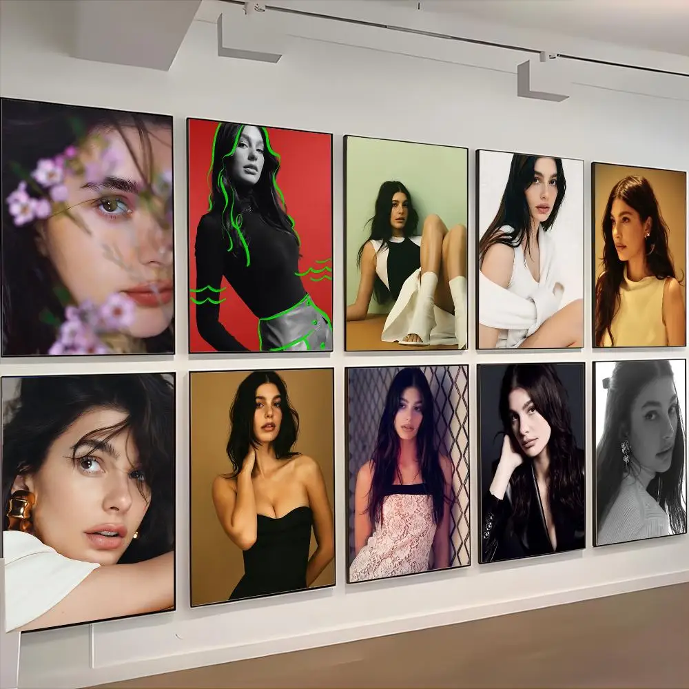 Glamorous C-Camila Morrone Poster Retro Kraft Paper Sticker DIY Room Bar Cafe Aesthetic Art Wall