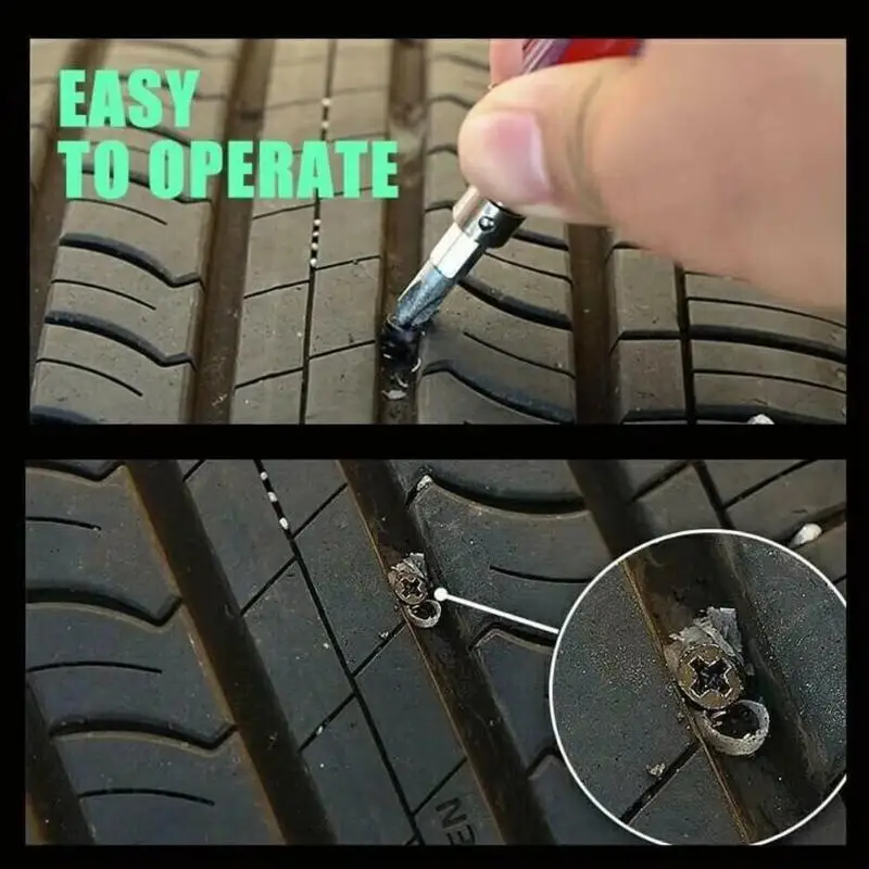 10/20 Stück Reifenreparatur-Gummi-Nägel-Set, 3 Sek. schnelle Reparatur, langlebige Abdichtung für Autos, Motorräder, E-Bikes, Notfallgebrauch – Detail 2