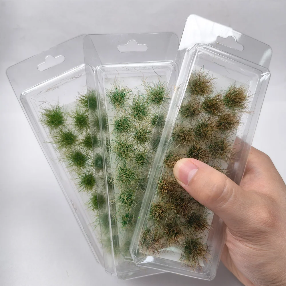 

20 шт. миниатюрных статичных пучков травы высотой 20 мм на самоклеящейся основе, длинная трава для моделирования ландшафта, для железнодорожных моделей, военных игр, диорам