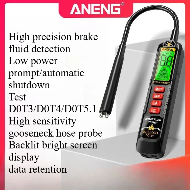 

ANENG Automotive Brake Oil Tester Maintenance Brake Fluid Moisture Content Tester Brake Oil Testing Pen
