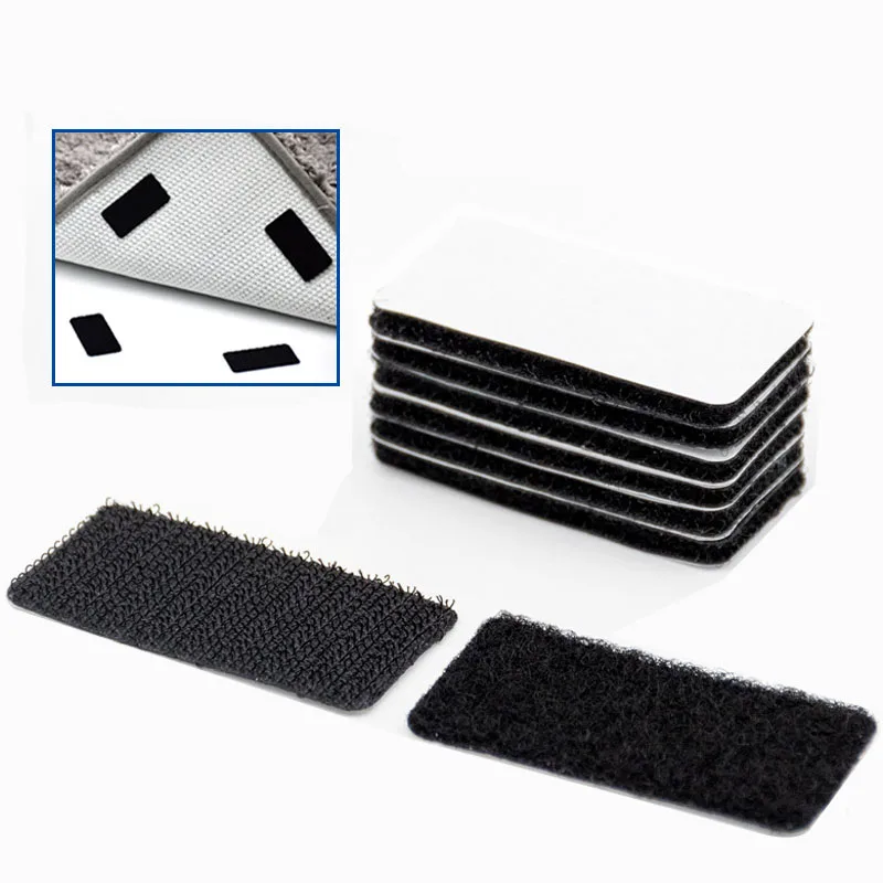 

10/20pair/Lot Hook-And-Loop Fastener Self-Adhesive Sofa Tablecloth Carpet Fixed Strong Glue Paste Nylon Sticker Double-Sided Diy