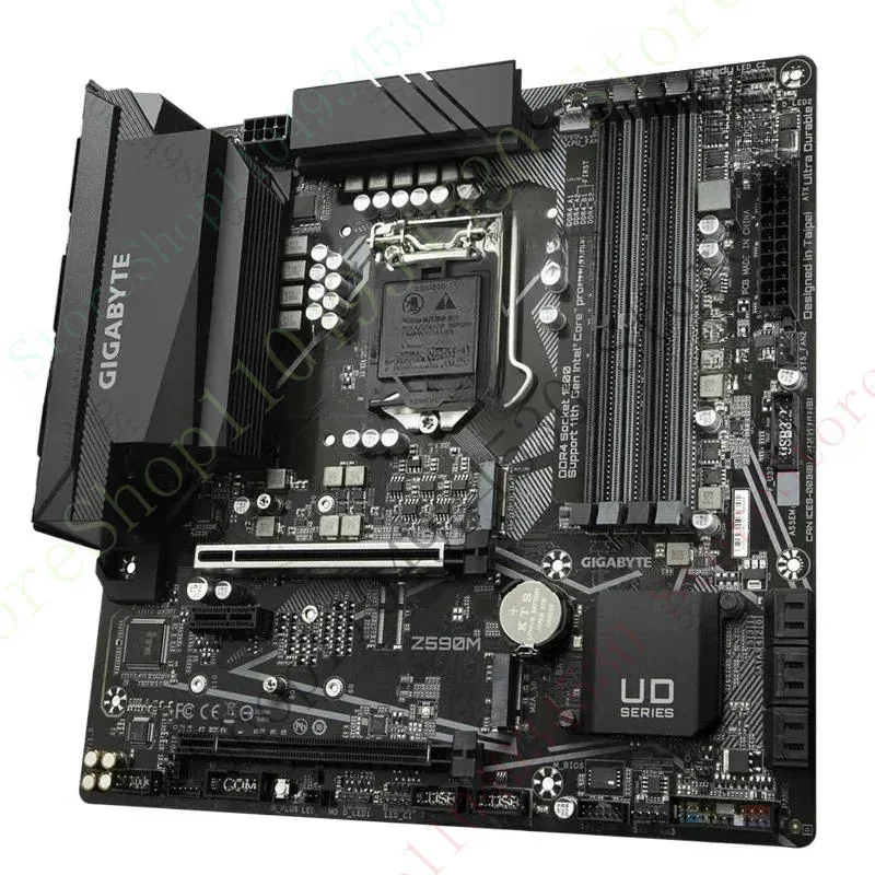 

QZC используется для GIGABYTE Z590M LGA1200 128 ГБ DDR4 Intel Z590 ATX тест материнской вышивки в порядке