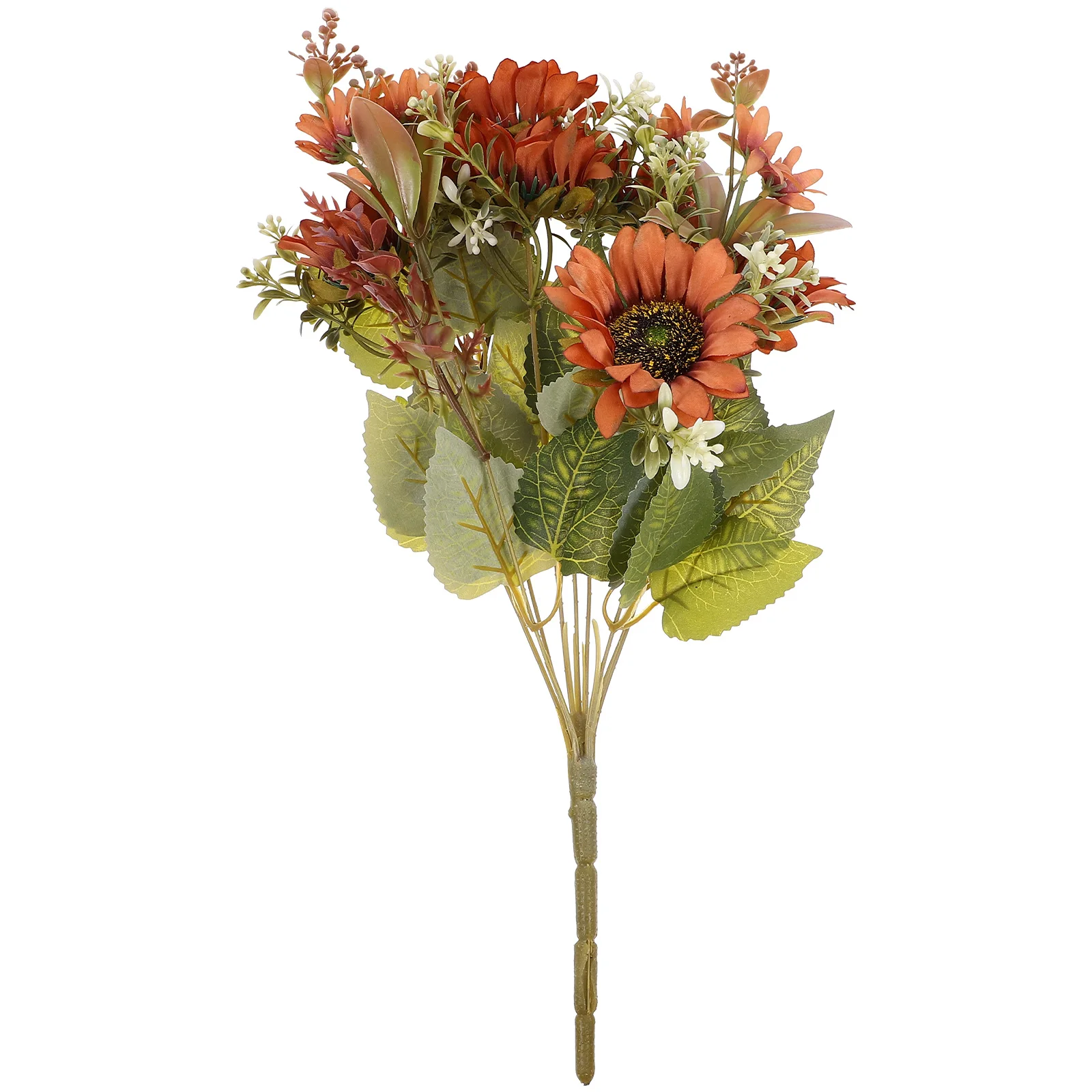 

Realistic Artificial Flowers Bouquet Faux Floral Sunflower Decorative Wedding Table Centerpiece Indoor Fake Flower Arrangement