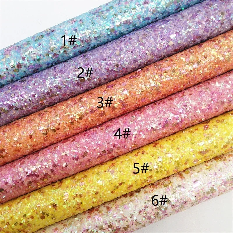 30X134CM Mini Roll Pink Confetti Glitter Felt Embelishments Glitter Accents Glitter Faux Leather Craft Leather Bows DIY W694