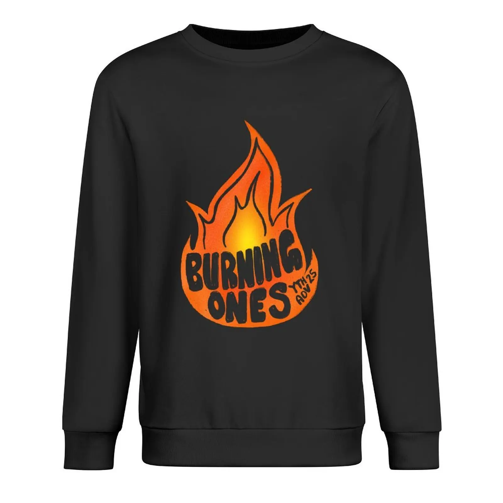 

YTHADV - Colour - BURNING ONES Pullover anime clothes korean clothes men's winter sweater mens designer clothes sweatshirt men