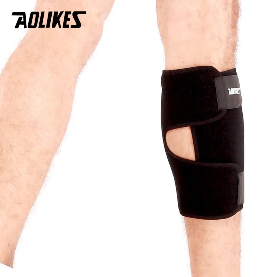 AOLIKES 1 pz parastinchi polpaccio manica a compressione basket Fitness ciclismo supporto per gambe Pad sicurezza sportiva vendas para deporte