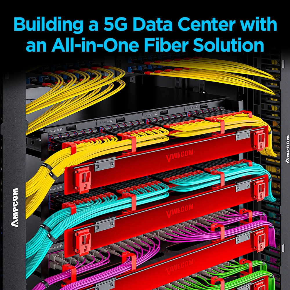 AMPCOM Fiber Cable LC to LC Single Mode Optical Fiber Jumper Duplex UPC 9/125μm, OS1/2 SMF 1/2/3/5/10/15 Meters LSZH OFNR