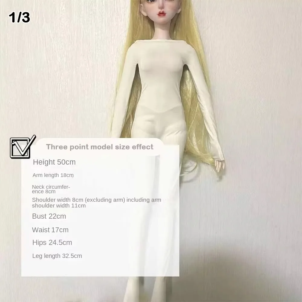 Anti-dye 1/3 1/4 1/6 Cotton Pajamas Multisizes 30/45/60cm Prevent Dyeing Elastic White Clothes Action Figure