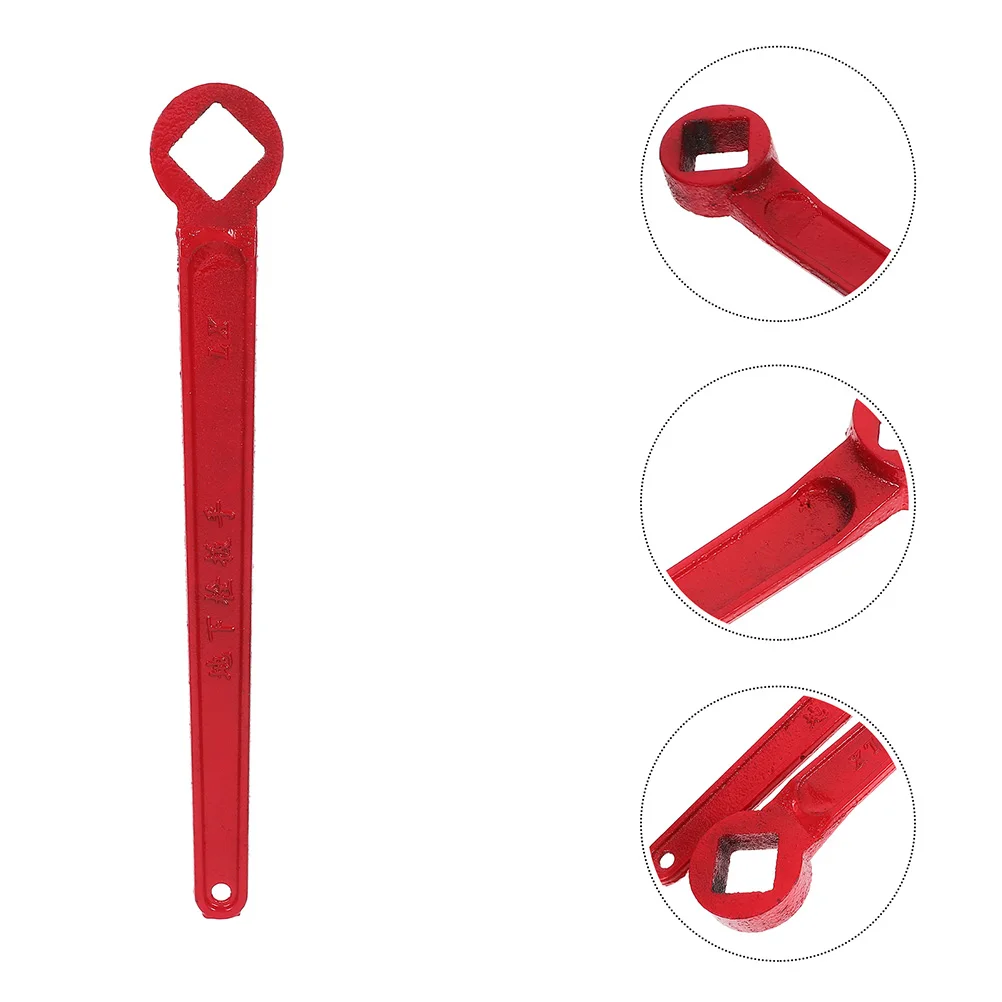 

Hydrant Wrench Thick Cast Steel Aboveground Outdoor Emergency Disassembly Tool Break Remove Design Adjustable for Home
