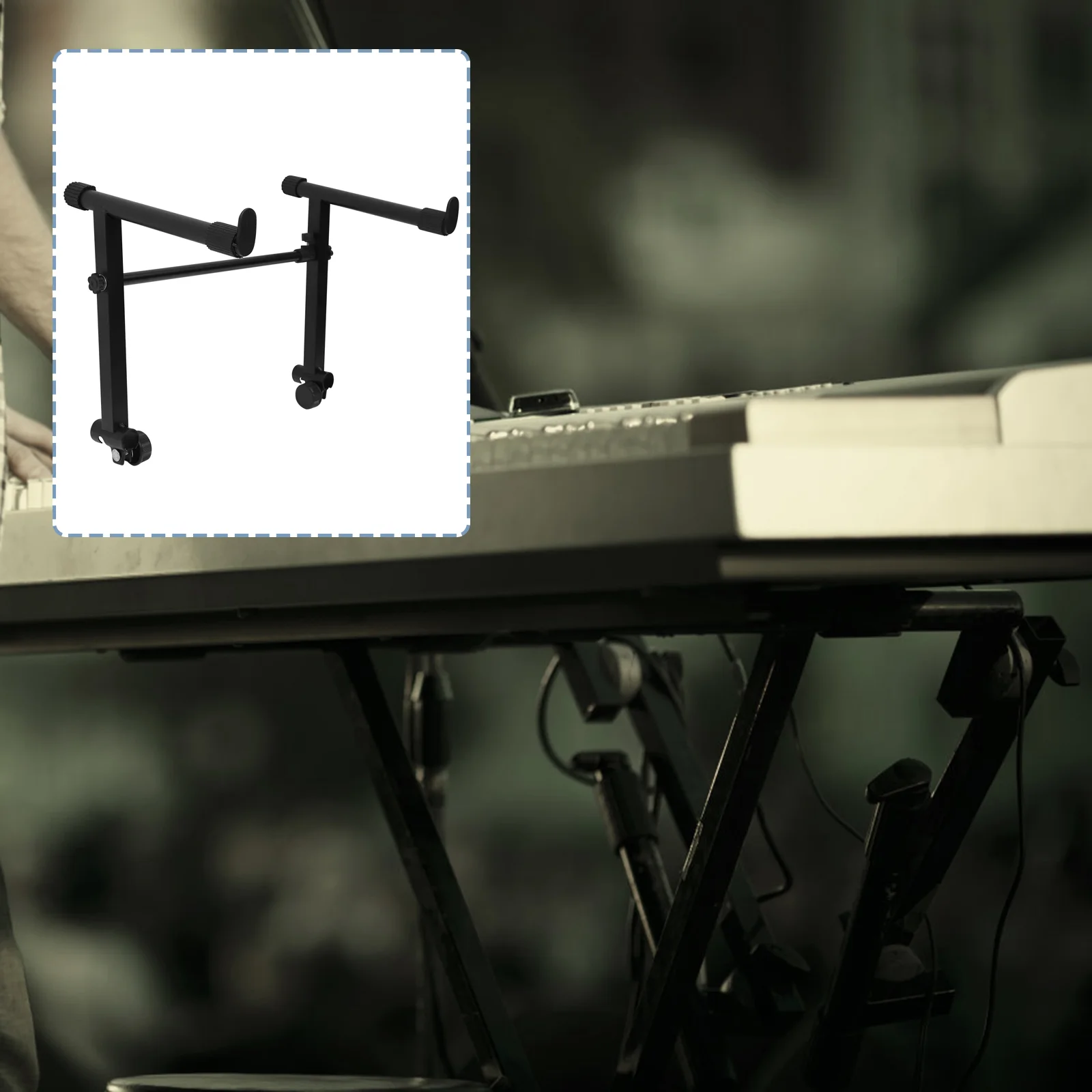 Electronic Keyboard Stand Music Rack Holder Piano Instrument Rubber Electric Organ Pianos Miss Placing