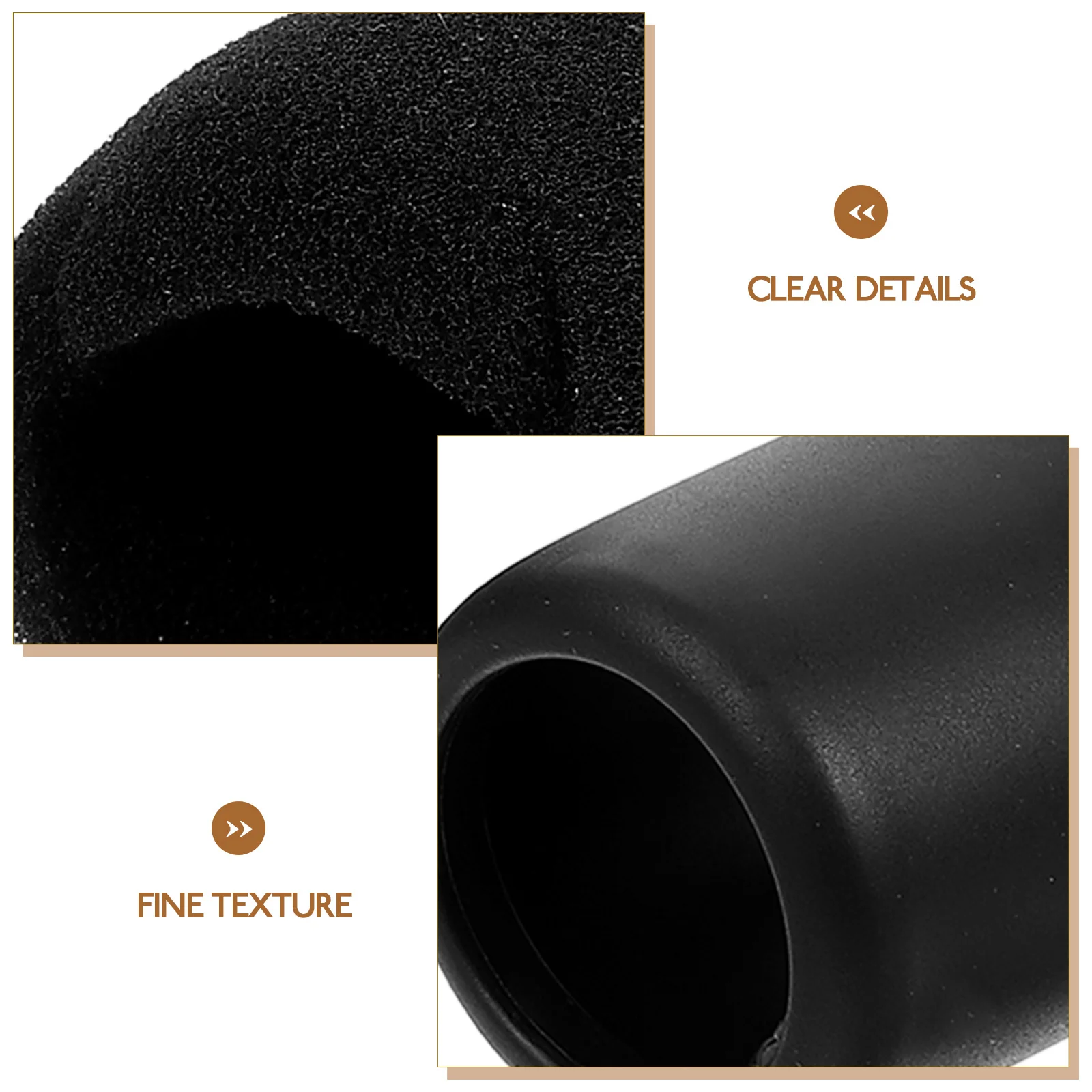 

2Sets Microphone Covers Sponge Universal Mic Protective Sleeve Compact Lightweight Mic Sponge Covers Noise Filter for Conference