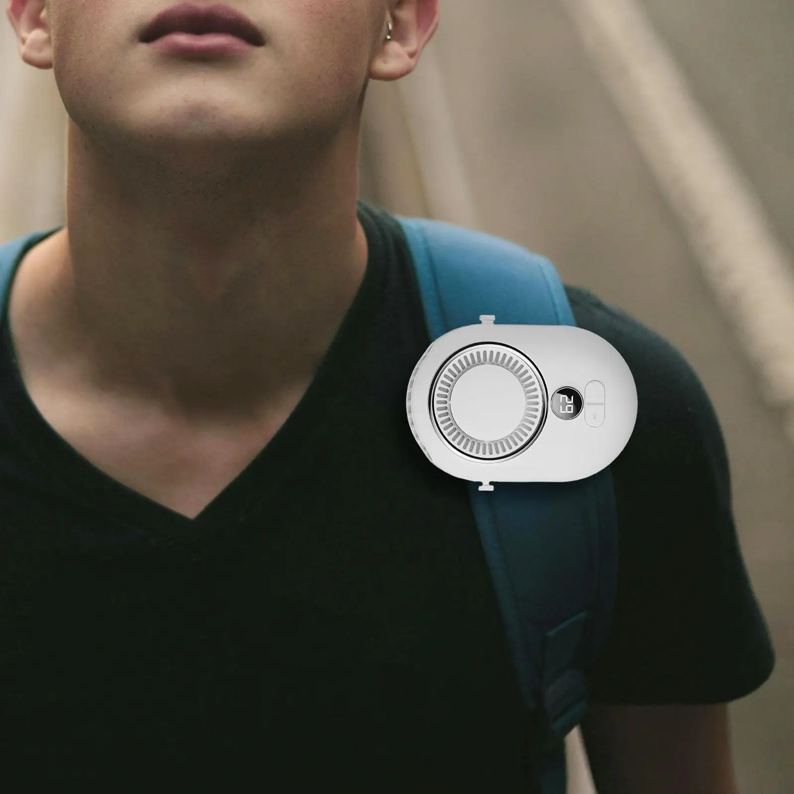 مروحة الرقبة الشخصية الصامتة المحمولة ، مروحة صامتة لصيد الأسماك ، المنزل ، في الأماكن المغلقة