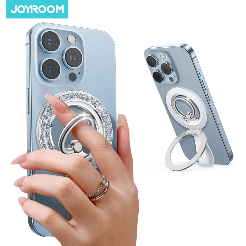 

Магнитный держатель для телефона Joyroom с супермагнитом, стильная мерцающая магнитная ручка для телефона, силиконовый ремешок, дизайн JR-ZS425