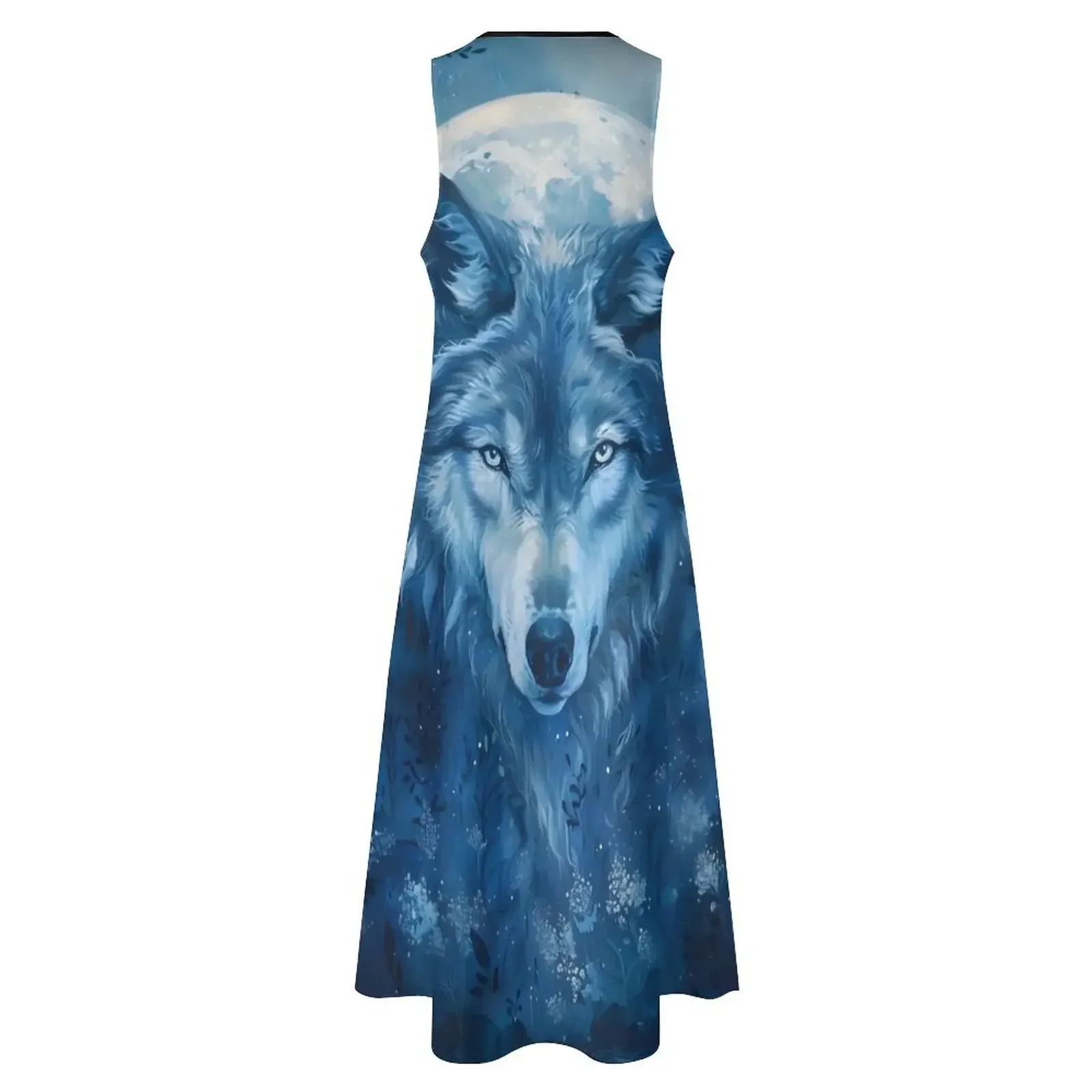 Sukienka balowa \"Kobiecy Wilk w Światle Księżyca\", sukienki koktajlowe, eleganckie sukienki, rozmiary plus size, sukienka damska, sukienka