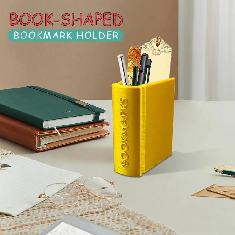 Tempat Pembatas Buku Berbentuk Tampilan Berdiri Ornamen Meja Multifungsi Perlengkapan Sekolah Kapasitas Besar untuk Penggunaan Sehari-hari