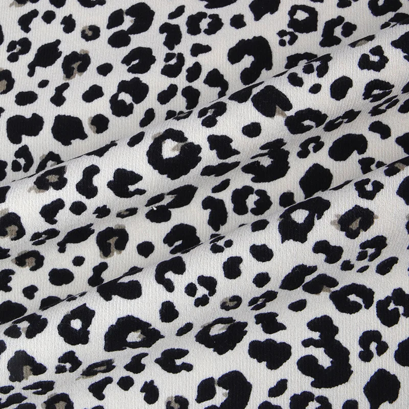 100*150cm New Autumn Winter Idyllic Small Leopard print Cotton Fabric, making Children\'s Clothing Doll Clothes cloth