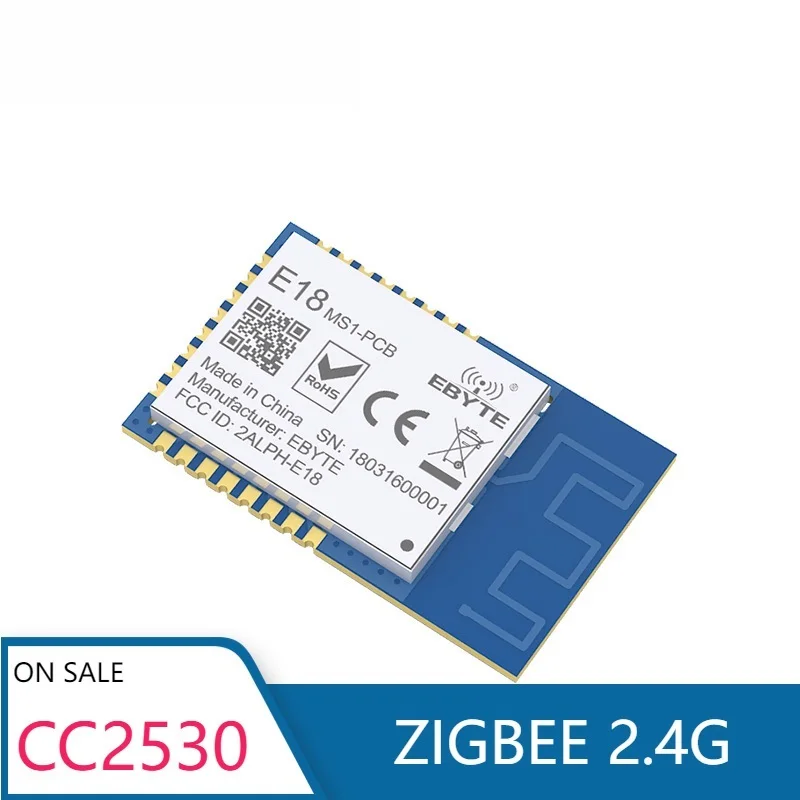 AAA+ 10pcs Zigbee 2.4GHz CC2530 Core Board SMD Wireless rf Module CDSENET E18-MS1-PCB SPI Transmitter Receiver PCB IPX Antenna