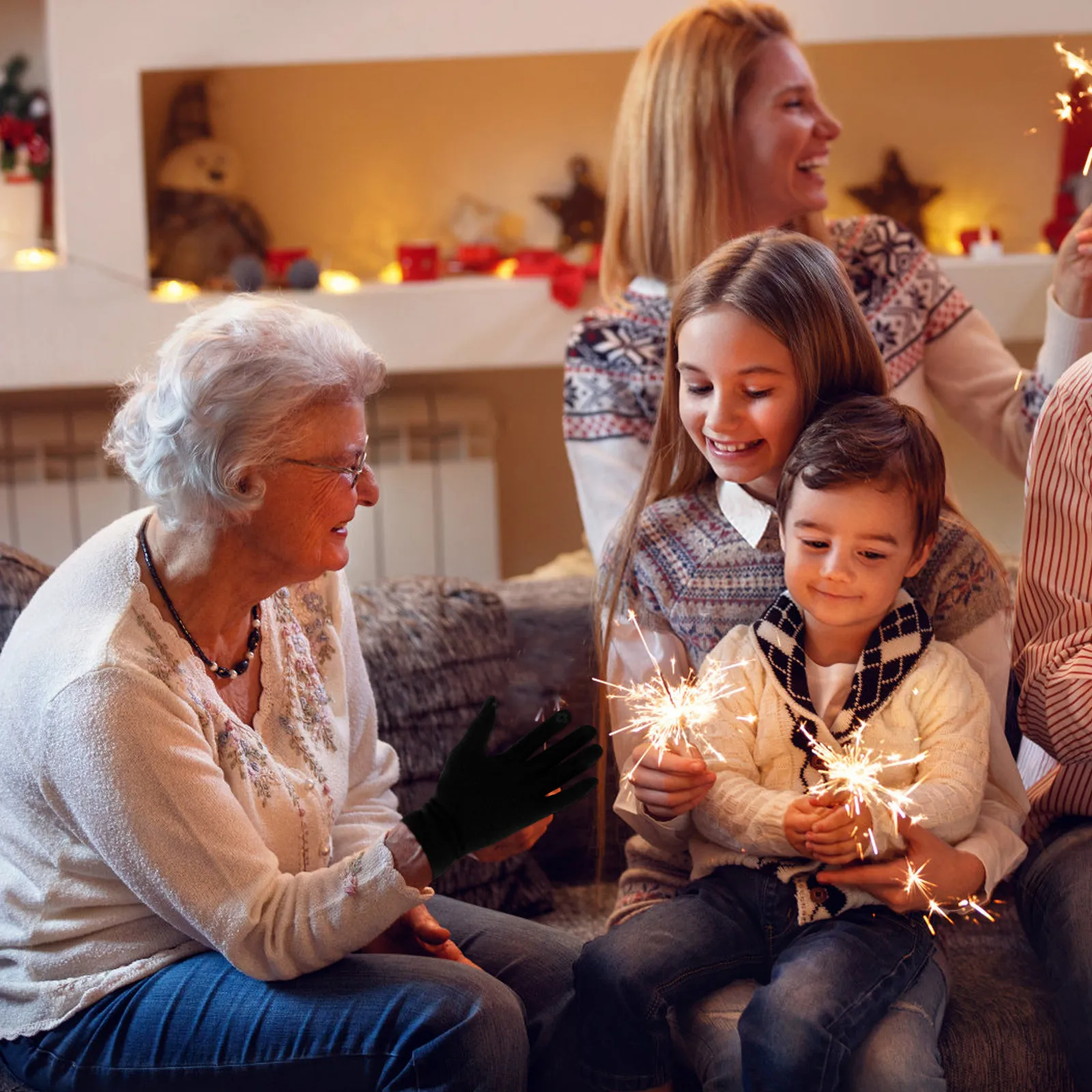 

1Pair Touch Screen Compatible Winter Gloves Warm Fleece Lined Windproof Thermal Ski Gloves for Men Women Outdoor Snow Sports