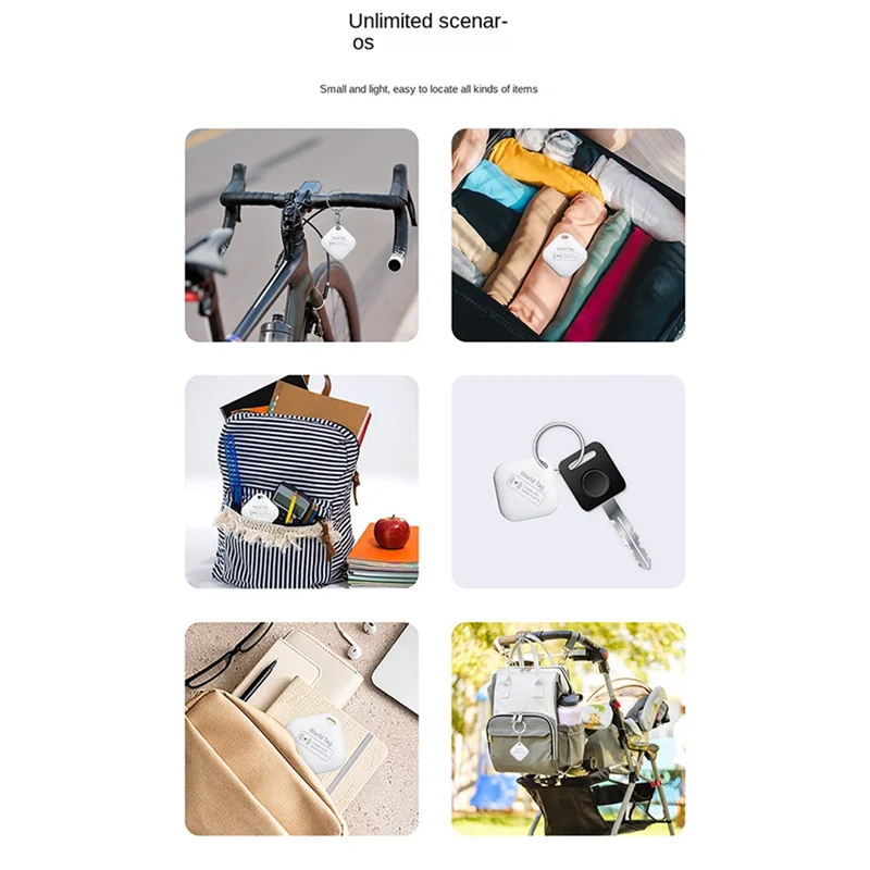 【Superdeals】Mini GPS Tracker แท็กสมาร์ทสําหรับ IOS Find My APP Global Locator Anti-Lost Finder สําหรับรถสัตว์เลี้ยงคีย์กระเป๋าสตางค์ทนทานง่าย