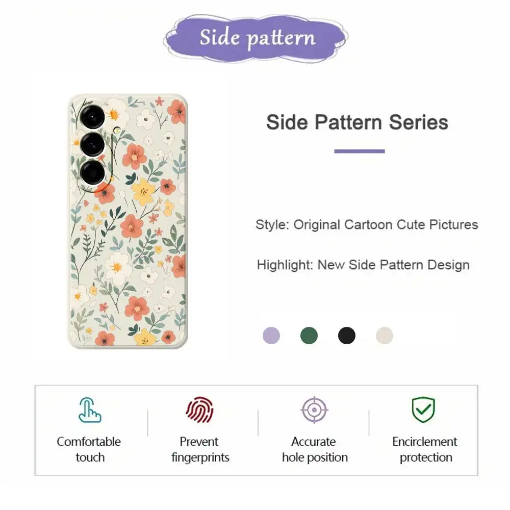 Fresh Flower Mobile Phone Case For Samsung Galaxy A56 A32 A23 A22 5G A32 A23 4G A55 A54 A53 A52 A51 A35 A34 A31 A25 Soft Cover