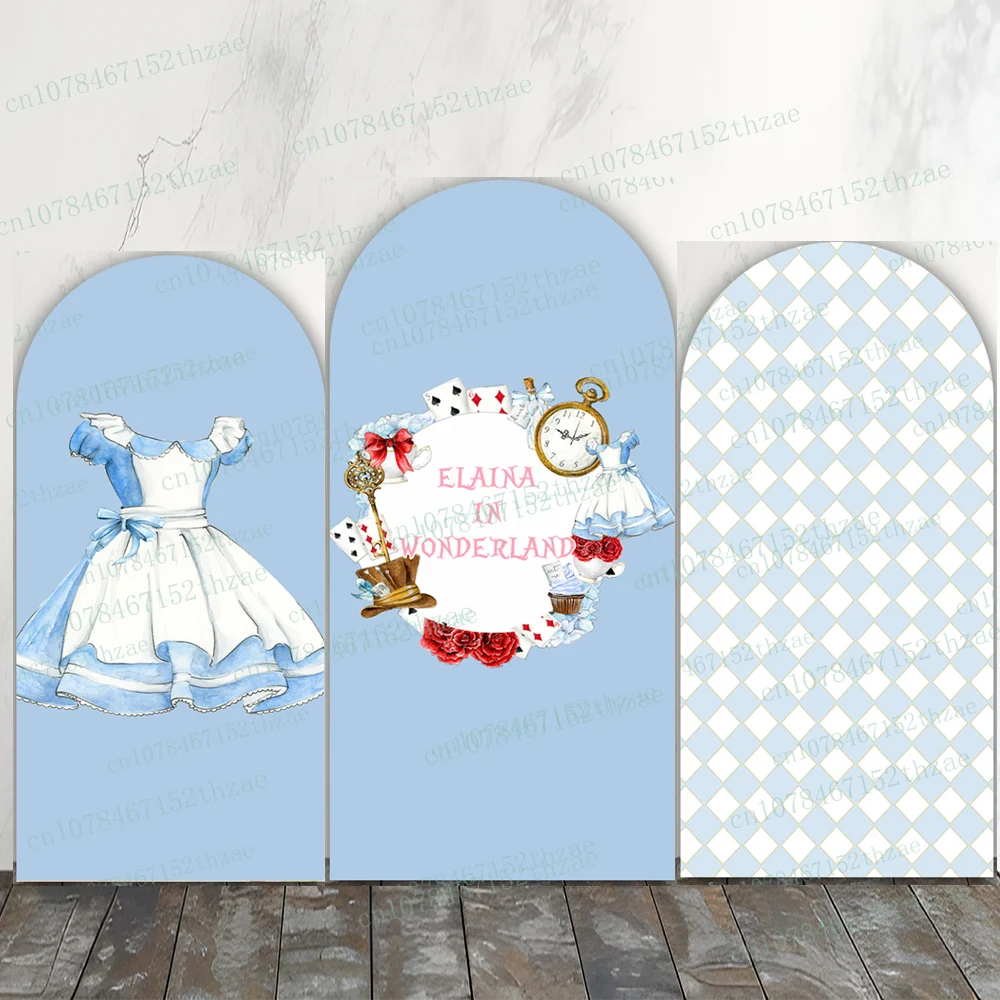 

Alice in Wonderland Birthday Party Photo Background Arch Photography Backdrop Baby Shower Photography Backdrop