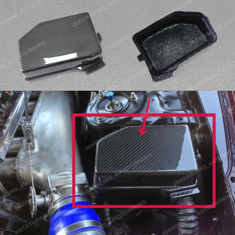 

For Toyota MK4 Supra Carbon Fiber Engine Fuse Box Lid Cover Cap Mouldings Trim