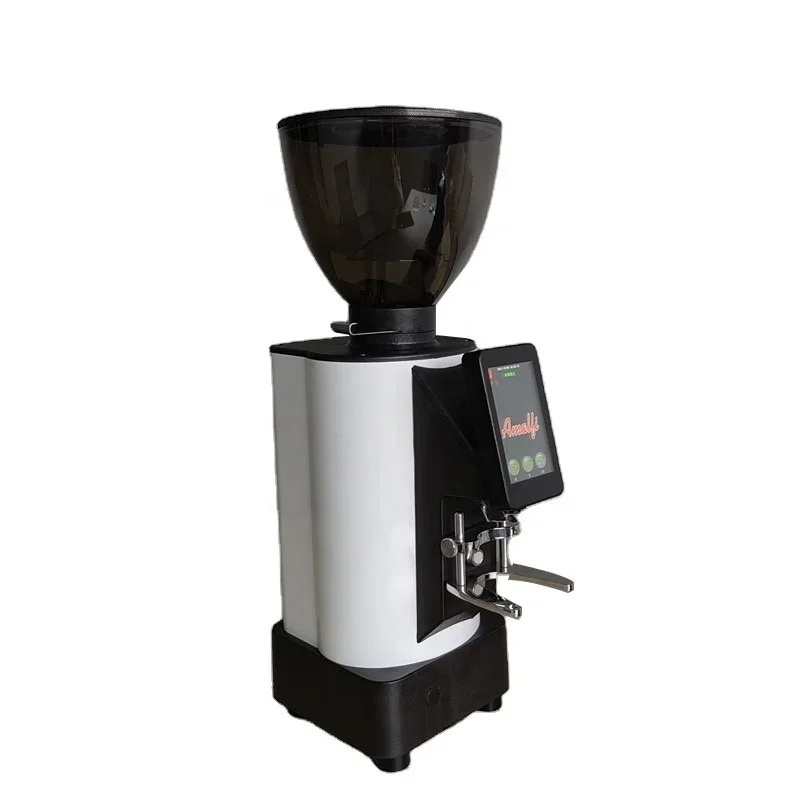 Factory Directly New Electric Coarseness Adjust 83 Burr Coffee Bean Grinder Machine with LCD Setting Panel coffee mill